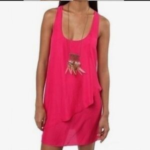 Silence + Noise Pink Sleeveless Dress - Size Large